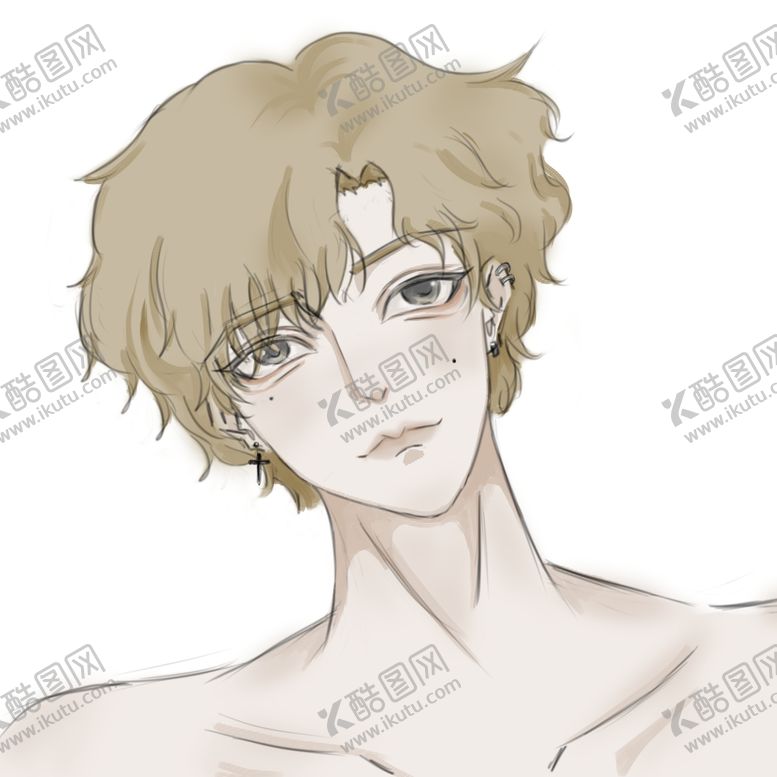 编号：84257102040738248559【酷图网】源文件下载-褐色头发的男子