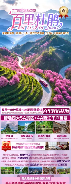 奢香夫人百里杜鹃旅游海报