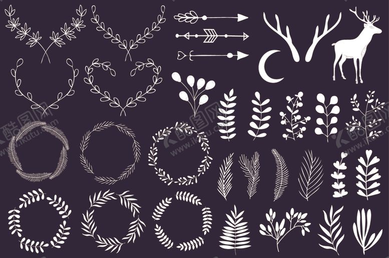 编号：59423409151131275549【酷图网】源文件下载-复古森系手绘