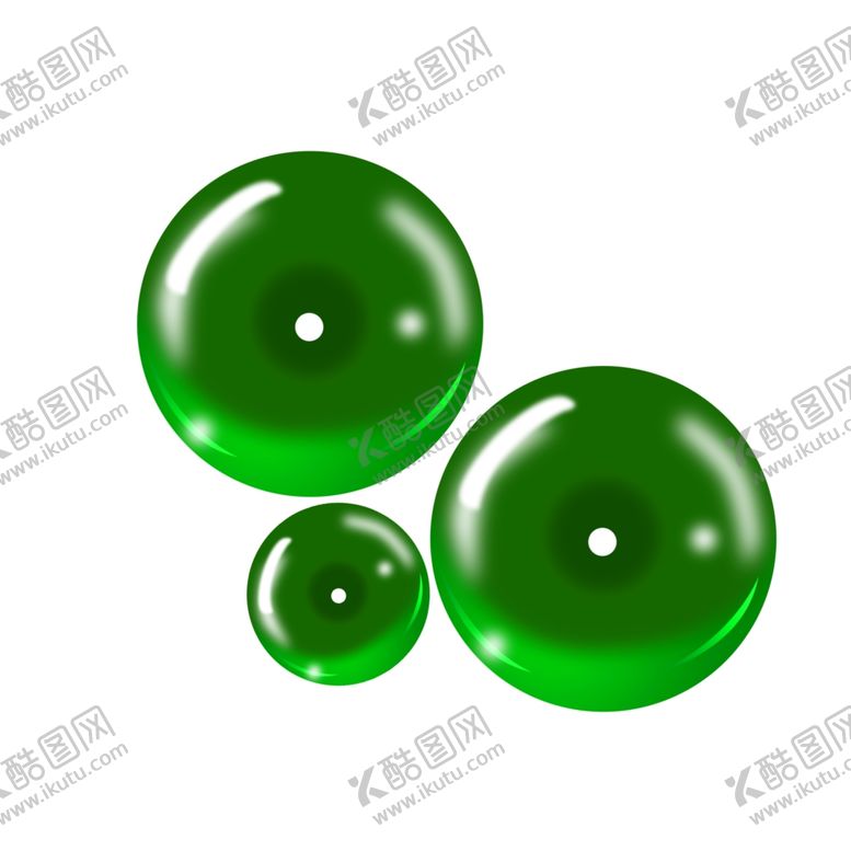 编号：94141510050835131079【酷图网】源文件下载-绿色宝石元素