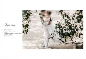 韩国风影楼婚相册模板之游园梦中