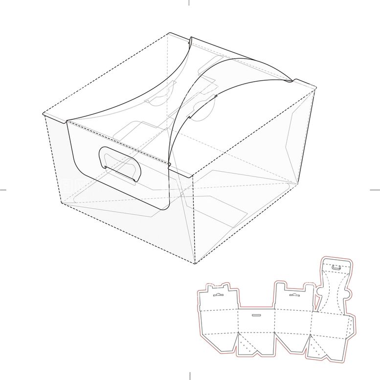 编号：96422911302111456645【酷图网】源文件下载-包装盒刀模