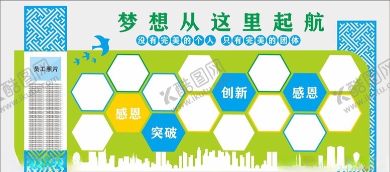 编号：44478307141817008957【酷图网】源文件下载-员工风采文化墙