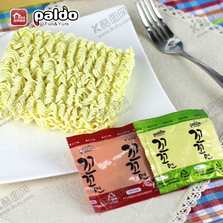 编号：31486809240102242155【酷图网】源文件下载-韩国八道咕咕鸡丝汤面5连包