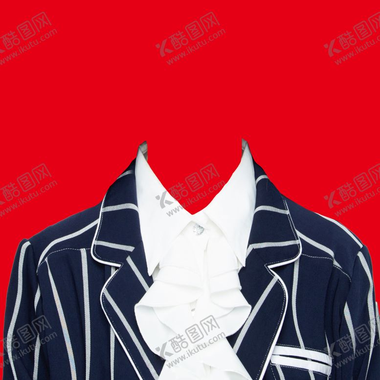 编号：27810309141934098937【酷图网】源文件下载-证件照寸照西装模板寸照衣服