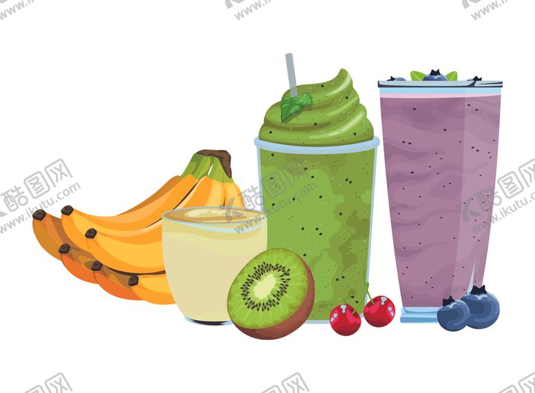 编号：44159910072312355720【酷图网】源文件下载-水彩果汁