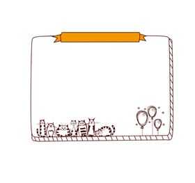 卡通边框卡通对话框