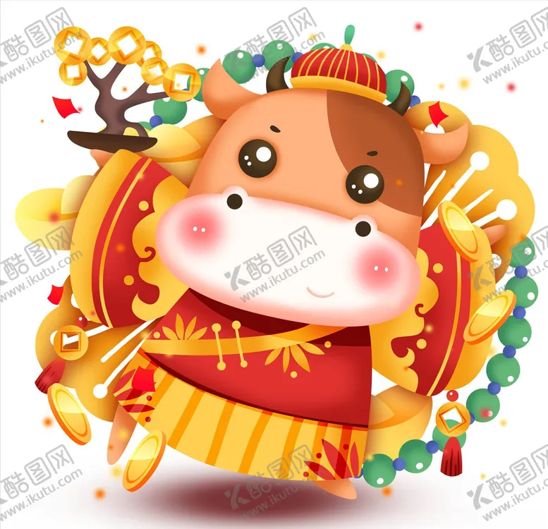 编号：97361304122004002985【酷图网】源文件下载-牛年元素