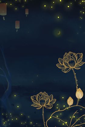 荷花无框画山水画中国画