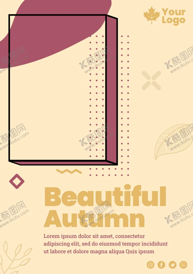 编号：36775206280546186936【酷图网】源文件下载-秋季海报