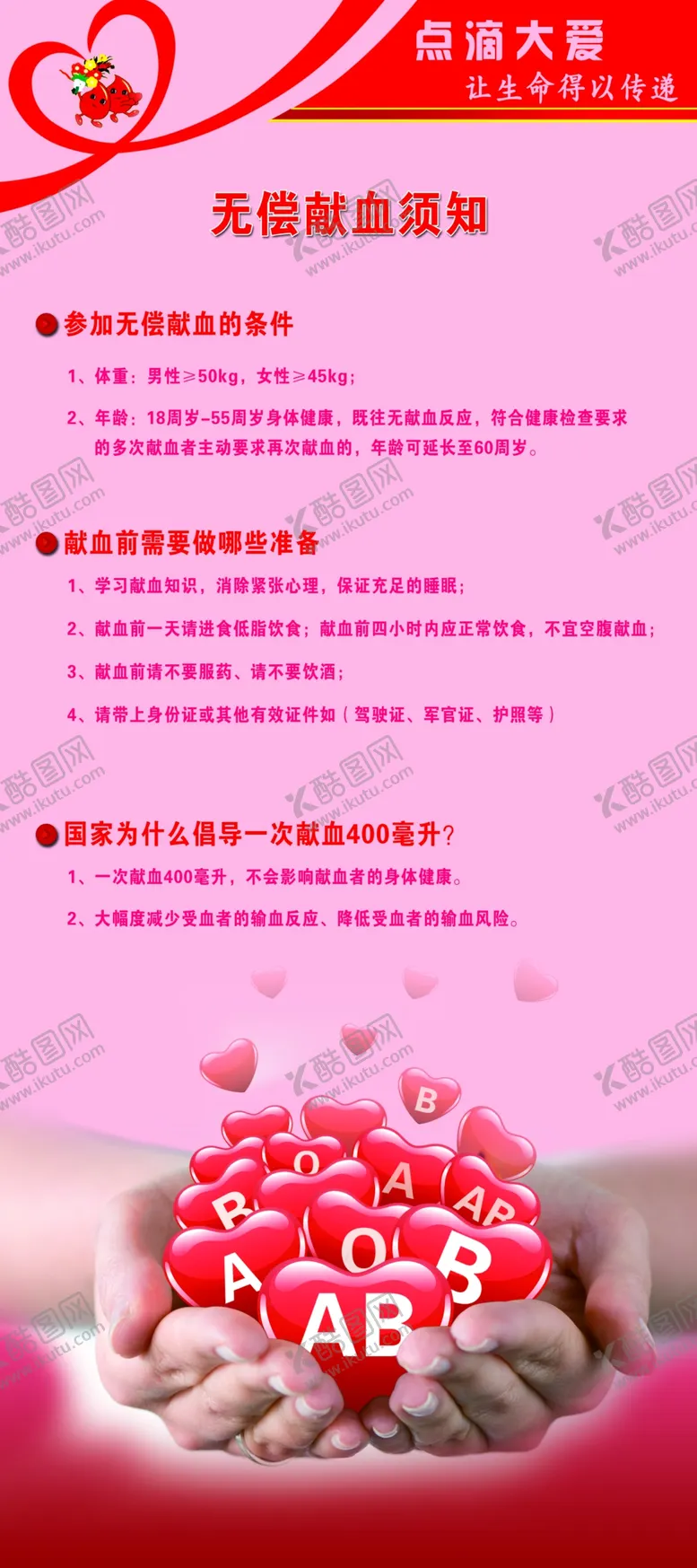 编号：40856106280716064624【酷图网】源文件下载-献血须知