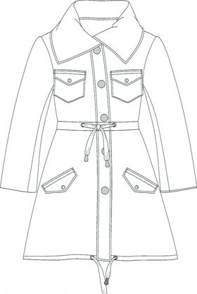 服装设计矢量女装款式图