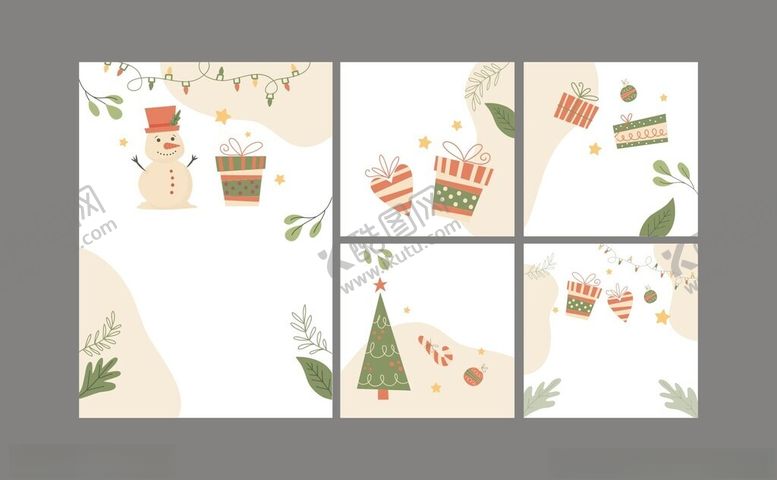 编号：79026711022013269012【酷图网】源文件下载-圣诞节日礼物插画贺卡背景