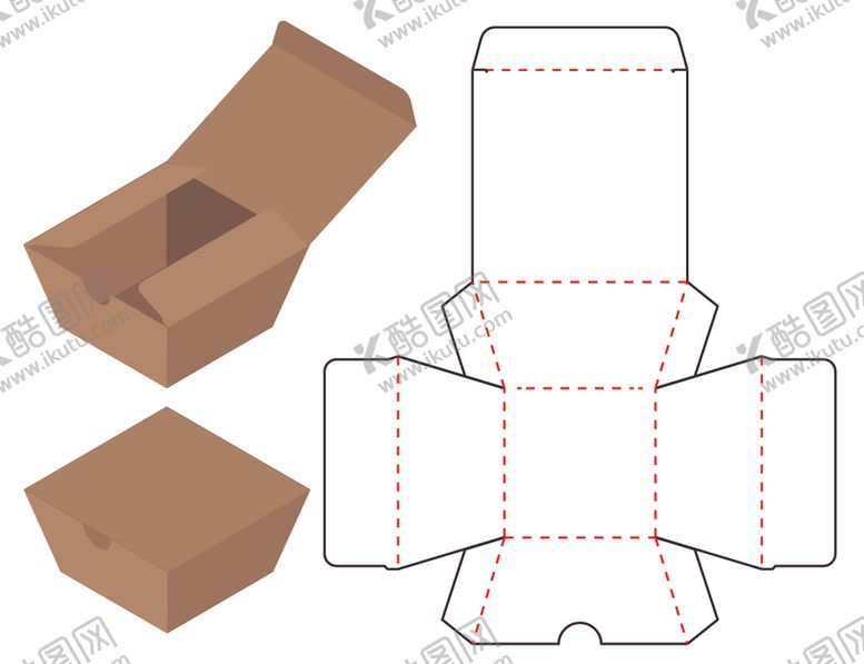 编号：84372210062044308850【酷图网】源文件下载-纸质包装盒刀模设计图