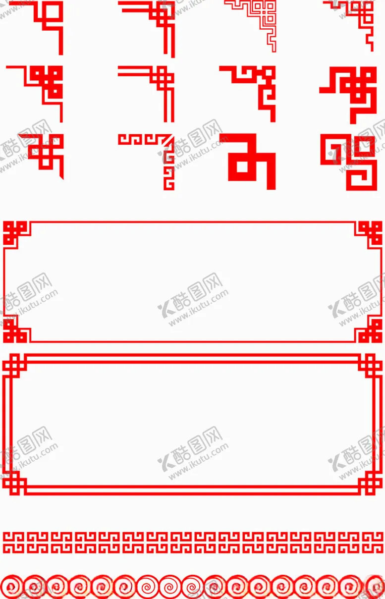 编号：17595302211918512003【酷图网】源文件下载-复古边框红色边框