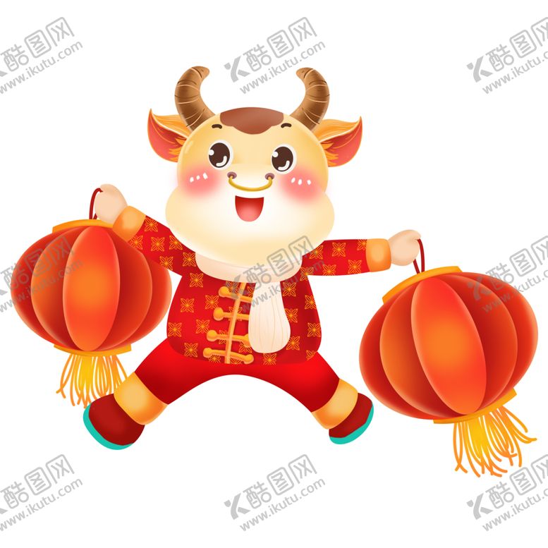 编号：85841204160923349014【酷图网】源文件下载-牛卡通形象(263)