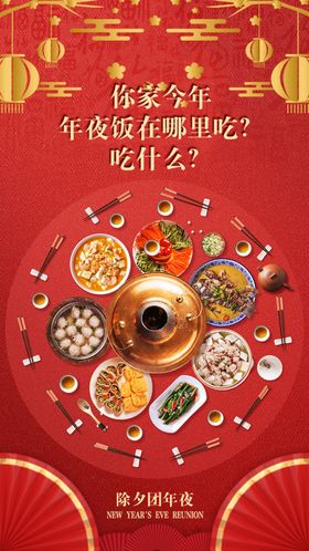 新年海报 回家过年团圆