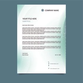 制度牌商务信纸宣传单