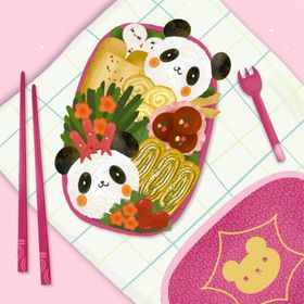 可爱手绘美食
