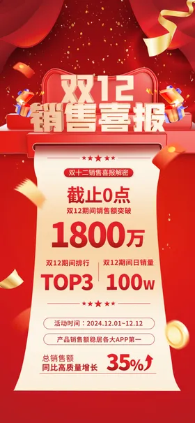 双十二海报