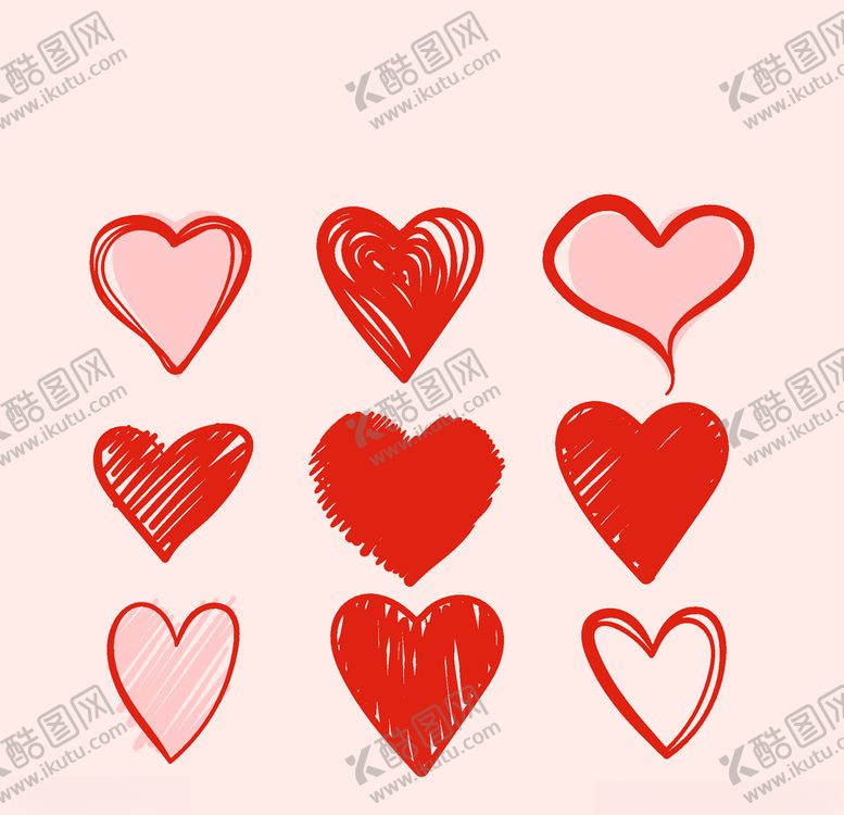 编号：80081707141818432060【酷图网】源文件下载-爱心背景