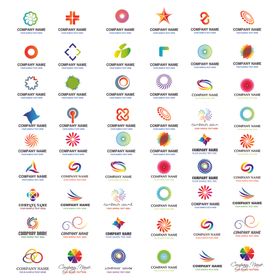 logo设计水滴VI企业个性炫彩标志