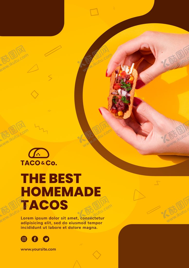 编号：75764910152104052247【酷图网】源文件下载-美食海报