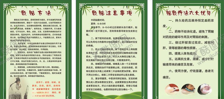编号：70464607121048162448【酷图网】源文件下载-敷贴疗法展板