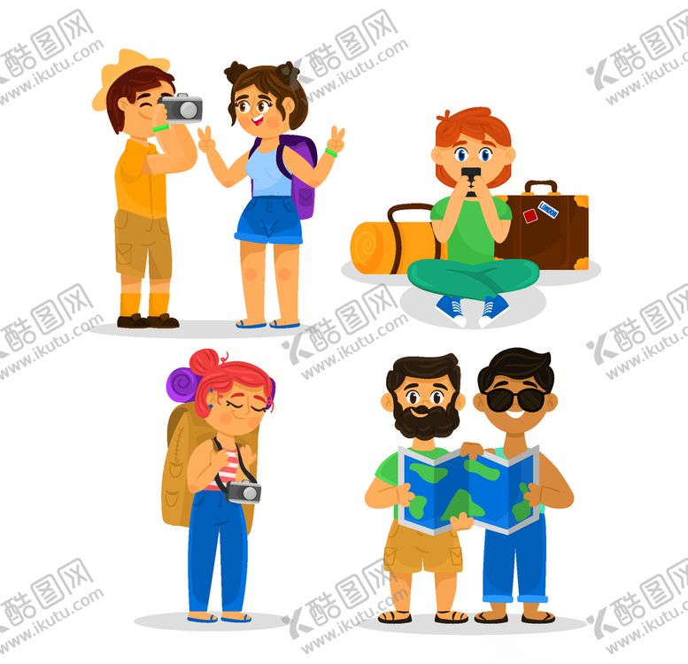 编号：98687105152135062456【酷图网】源文件下载-旅客游客