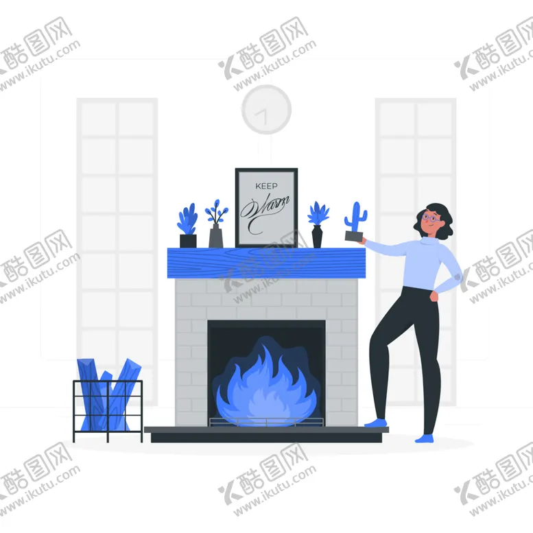 编号：62431902030713285069【酷图网】源文件下载-卡通壁炉