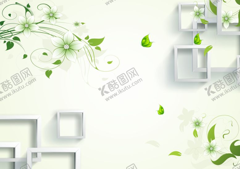 编号：76367607020417037010【酷图网】源文件下载-3D背景花纹图片