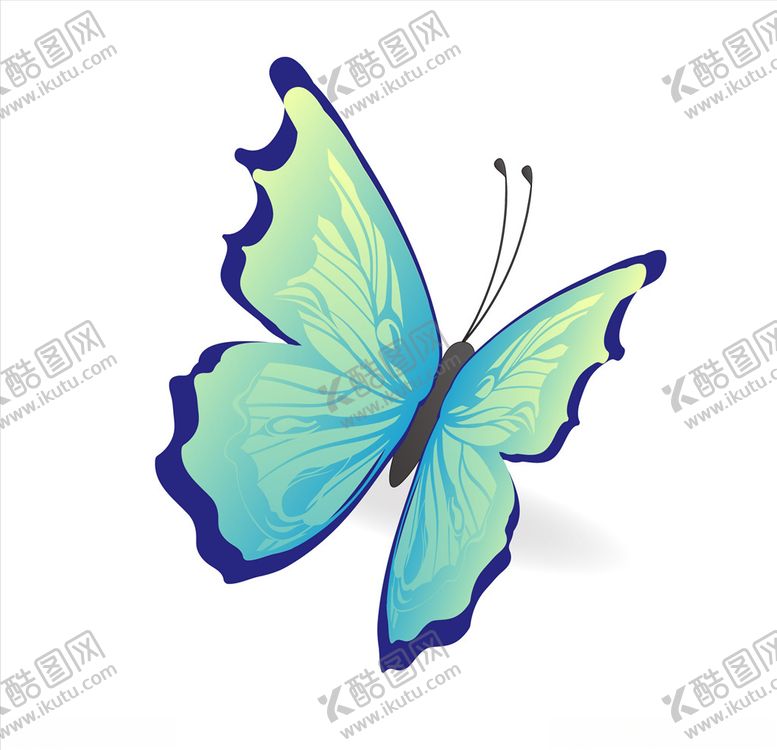 编号：98829504171855407306【酷图网】源文件下载-卡通手绘抽象蝴蝶