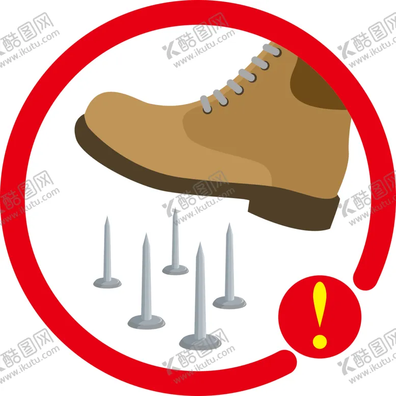 编号：46473510270844259413【酷图网】源文件下载-当心铁钉