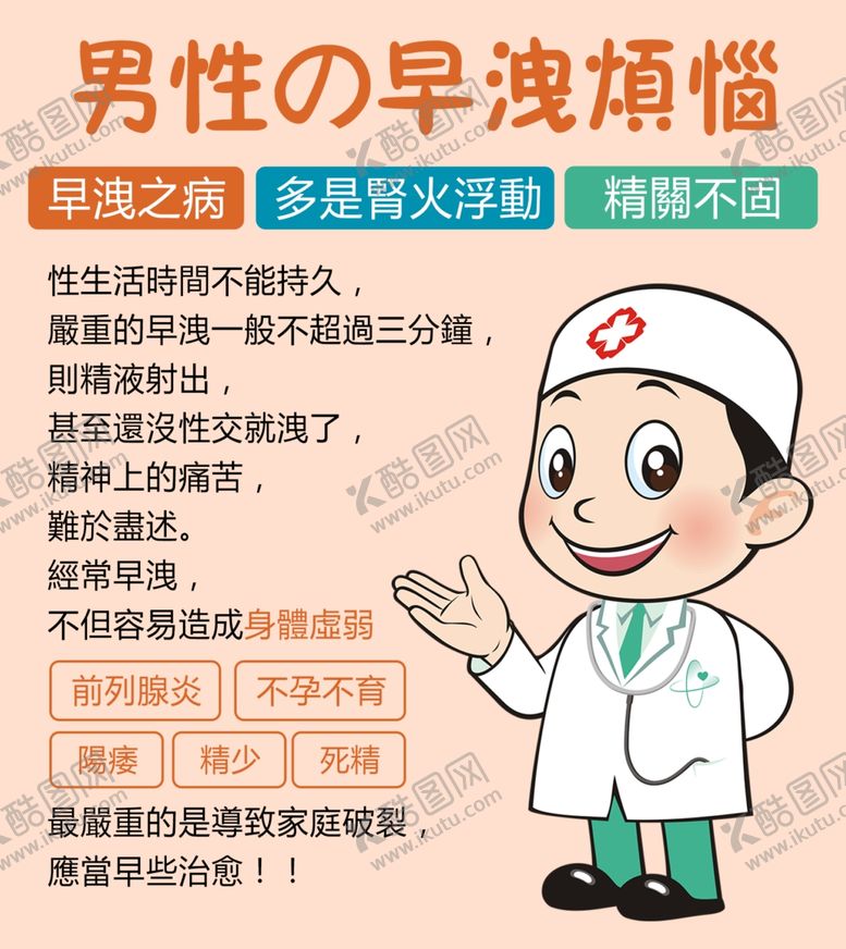 编号：83569510081638157957【酷图网】源文件下载-男性的早泄烦恼