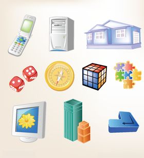 商务图标办公图标生活图标