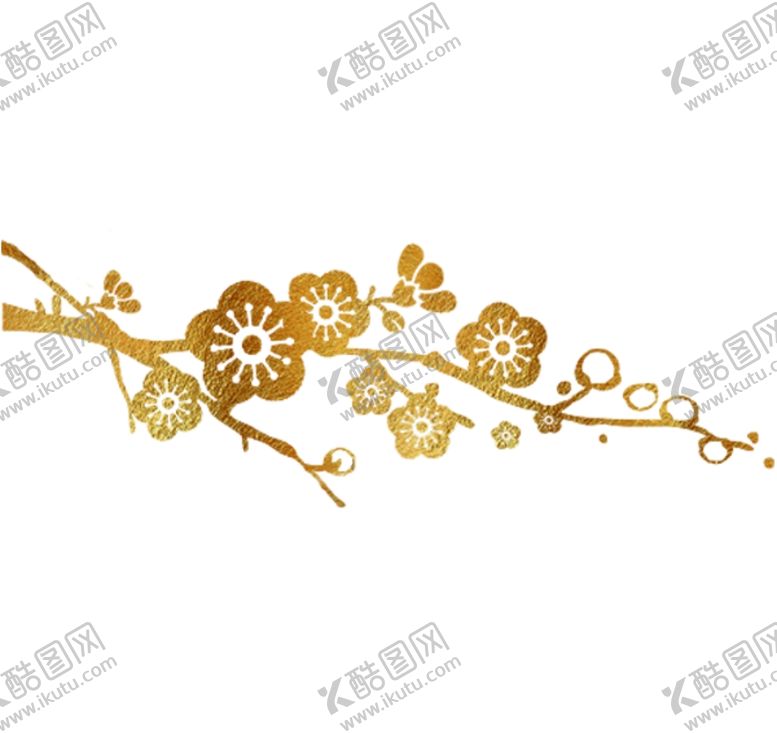 编号：34161010061854263600【酷图网】源文件下载-金色梅花