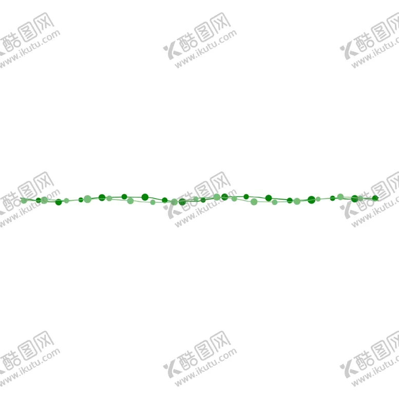 编号：69516904250417103125【酷图网】源文件下载-绿色装饰线条分割线元素