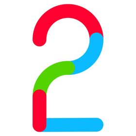 数字五彩卡通彩色手绘