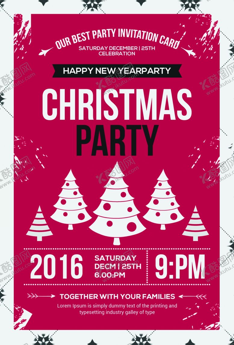 编号：75274110030531454817【酷图网】源文件下载-圣诞节海报