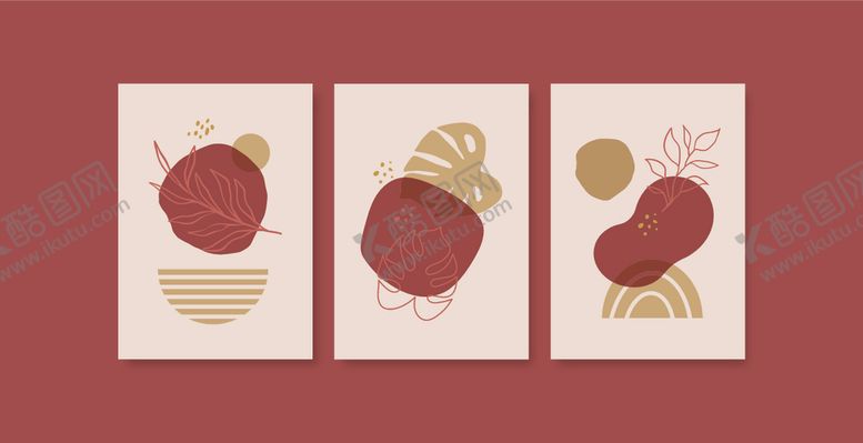 编号：64699209280909525174【酷图网】源文件下载-三张柿子插画图案设计