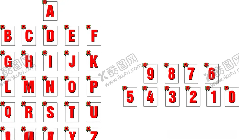 编号：40656106302159025004【酷图网】源文件下载-数字与字母