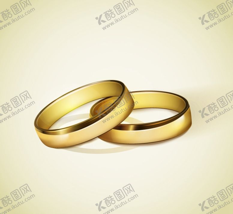 编号：43628110080442530895【酷图网】源文件下载-金色对戒矢量