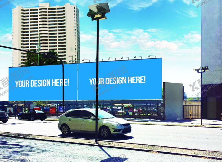 编号：45422409220109344754【酷图网】源文件下载-户外大屏广告展示样机