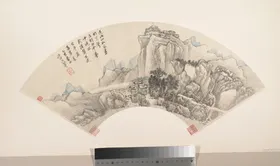 名家扇面博物馆藏书画图集素材山水花鸟绘画