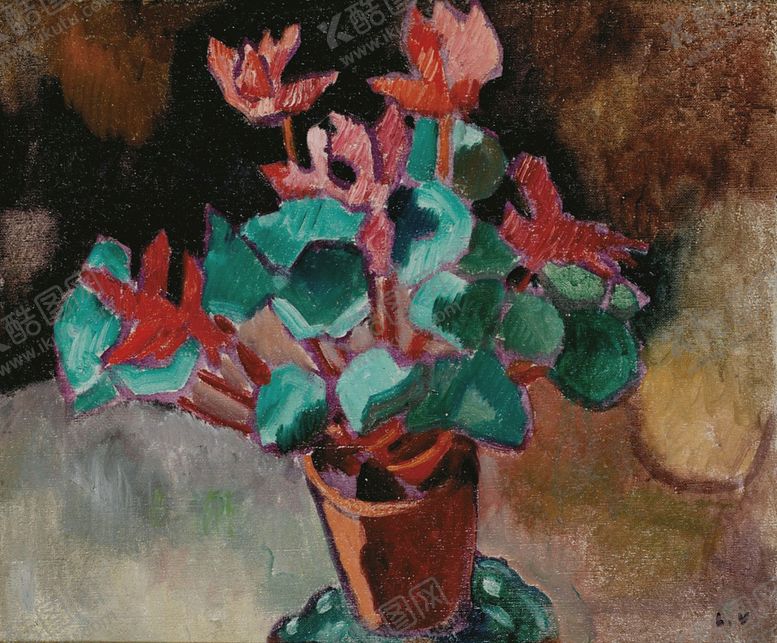 编号：25896705182049484063【酷图网】源文件下载-静物花朵植物油画