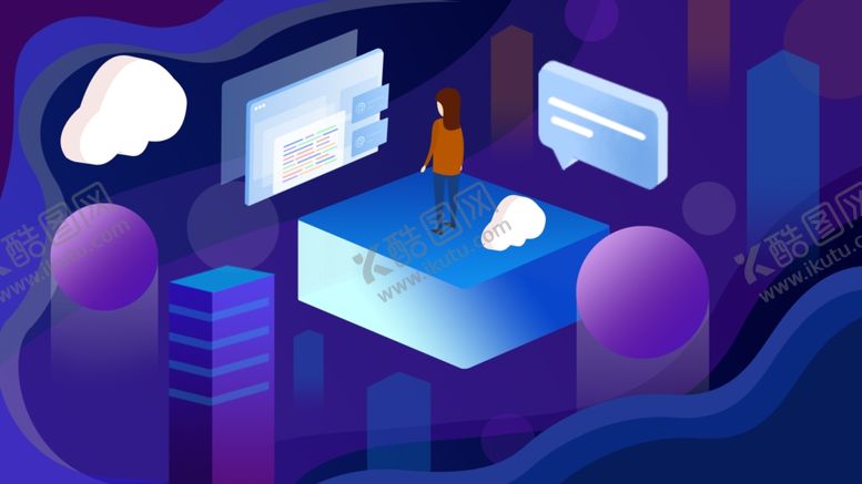 编号：53057810311623559382【酷图网】源文件下载-未来科技插画图案