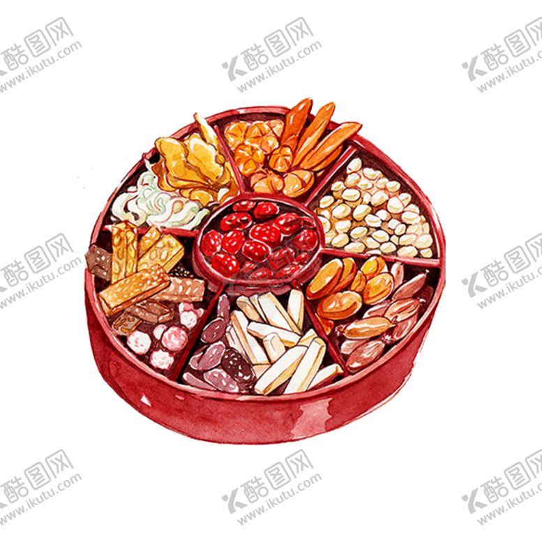 编号：27763310261942498349【酷图网】源文件下载-火锅配菜插画  