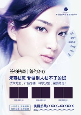 医美美容科技祛斑海报