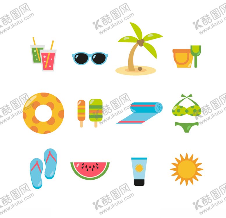 编号：72480709292244422184【酷图网】源文件下载-夏日元素