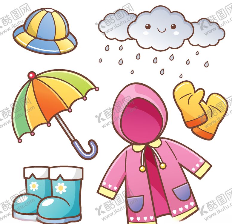 编号：89478009290942444868【酷图网】源文件下载-卡通雨具